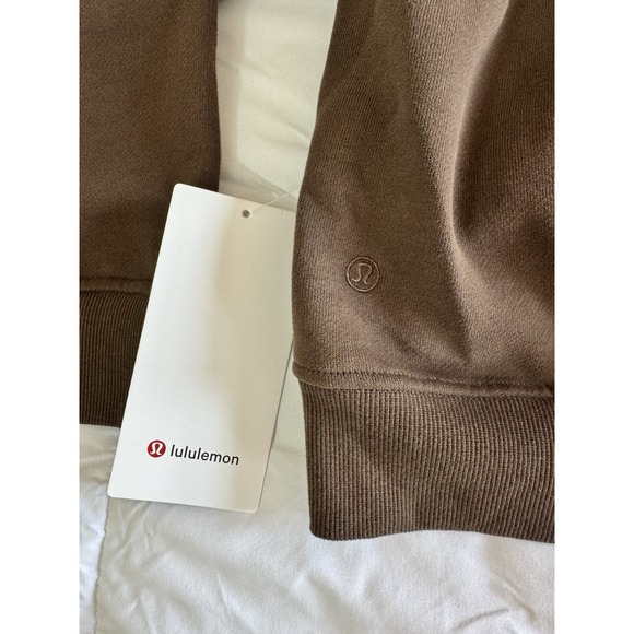 New Lululemon W Steady State Oversized Hoodie Size Medium Fleece Walnut - Picture 7 of 9